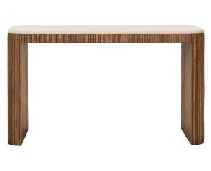 DTP home Lagoon bureau teakhout en Mortex naturel / beige - 130 x 60 x 76 cm