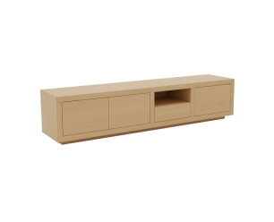 Tampere TV dressoir 190 met 3 deuren, 1 lade en 1 open vak, Dark Chocolate - Oak Collection