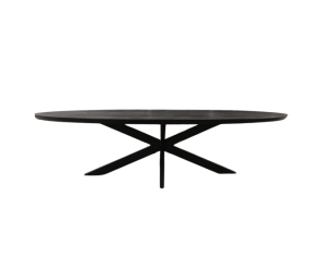 Eettafel Brandy Black | 240 cm | Ovaal