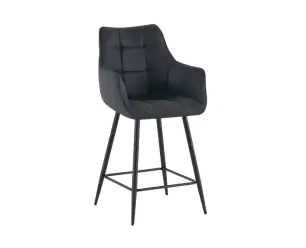 Barstoel Lucille Arm Yuma 16 Zwart