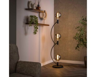 Vloerlamp Arcus 3L - Artic zwart