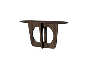 Wandtafel 140, Mango Brown Walnut - Aquarius Table Collection