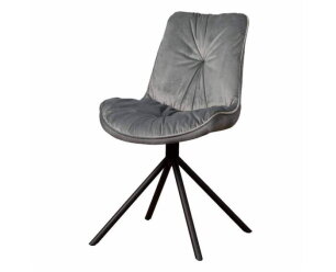 Palma Stoel - fabric Bluvel 14 grey