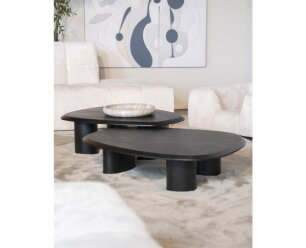 Salontafel Walter 96x78cm - zwart | Eleonora