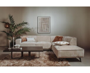 Tower Living Leeds 2 5-AL + Ottoman R - Touch 102 Beige