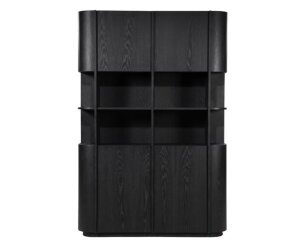 Kabinet Oslo 148x42cm - zwart | Eleonora