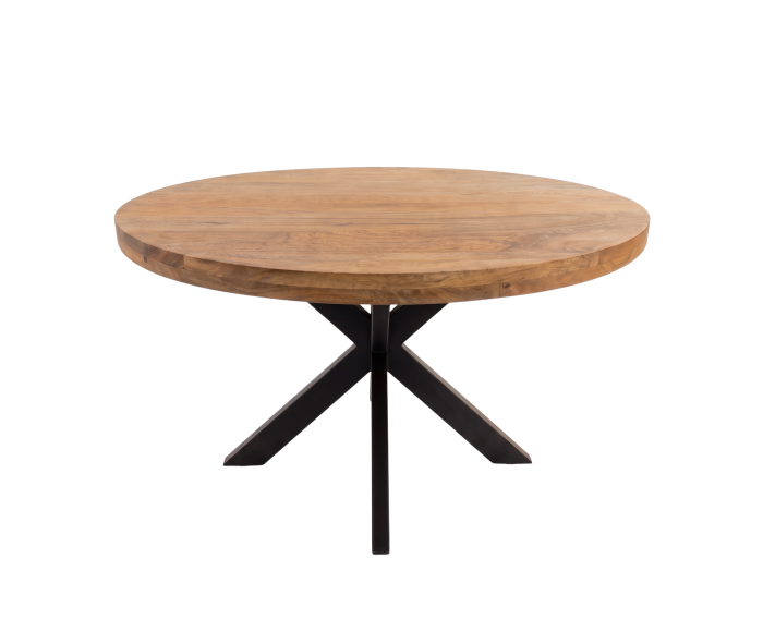 Ronde mango eettafel naturel 'Spider' 100 cm (diameter)