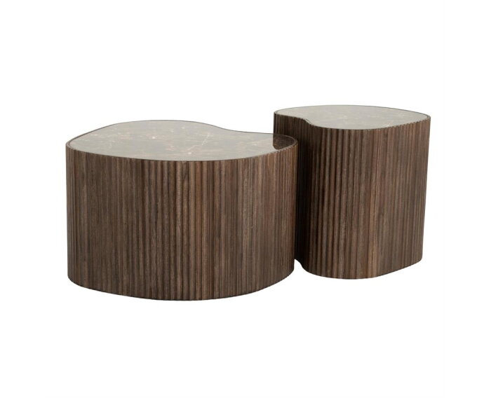 Nice (set of 2) 60x60cm - bruin | BY-BOO