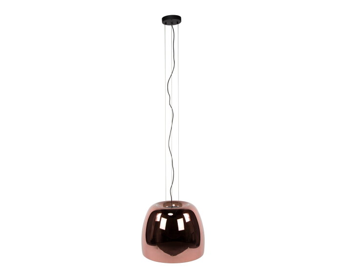 Hanglamp 1L drift XL glass - Copper color glas