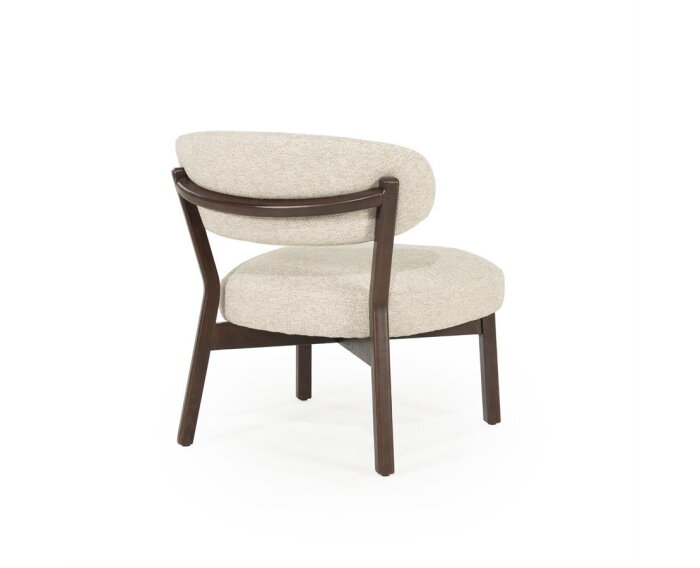 Fauteuil Mikky bruin - taupe | Eleonora