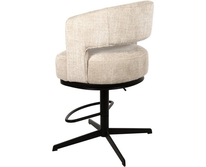 Barstoel Bruce draaipoot 360 verstelbaar - Cremona Natural