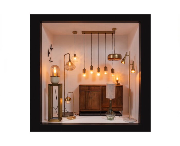 Plain Plantenstandaard Metaal Antique Brass - BePureHome