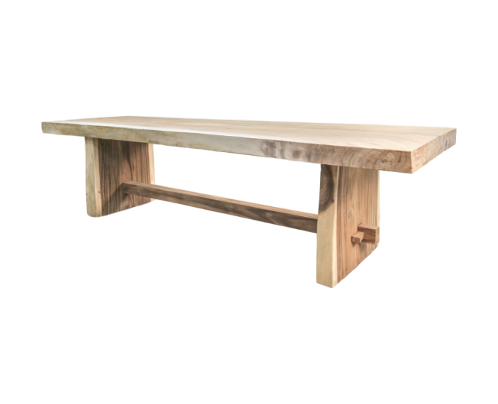 HSM Collection-Eettafel Block-200x80-95x78-Naturel-Munggur