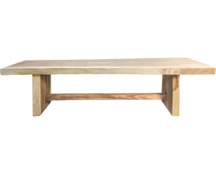 Rechthoekige eettafel Block - 300x80-95 - Naturel - Munggur