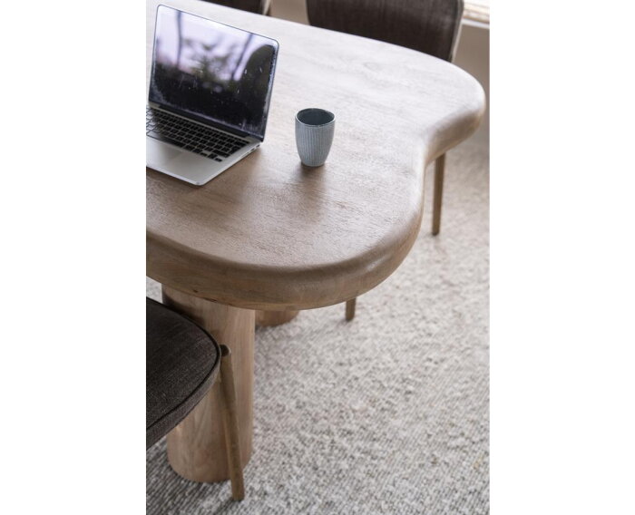 Eleonora Nigel Eettafel organisch mangohout 300x120 cm - bruin
