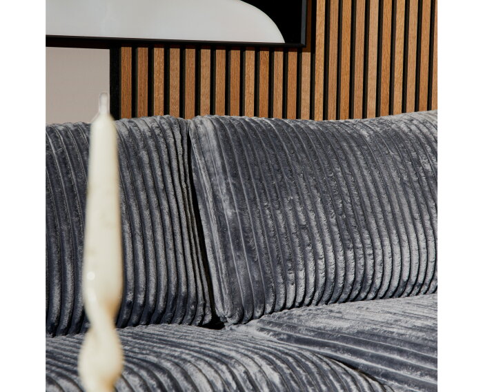 MySofa hoekbank Teddy | Antraciet | 5 jaar garantie | 2,5 zits + Divan Rechts