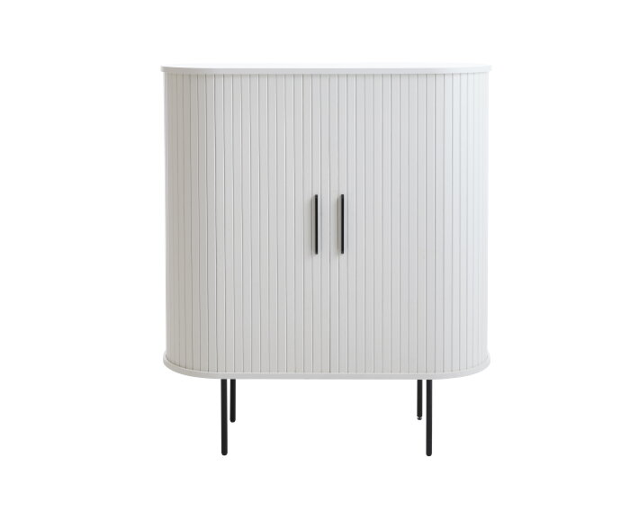 Opbergkast Nola eiken 100 cm - Wit