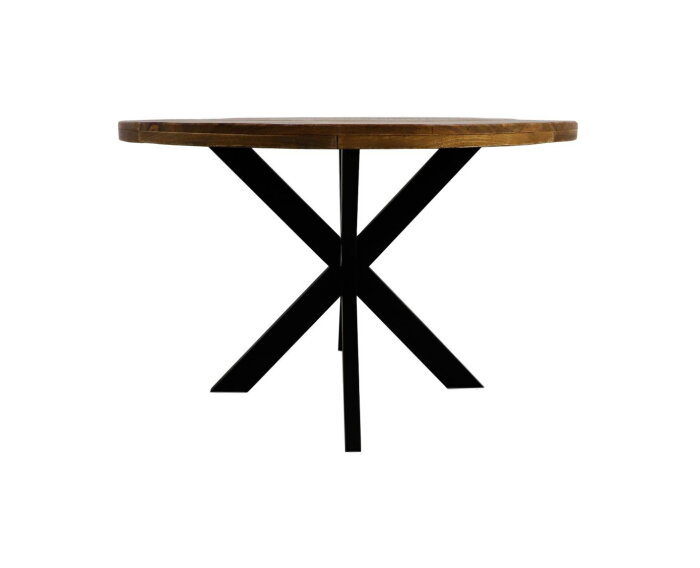 Ronde eettafel Melbourne - ø150 cm - mangohout/ijzer