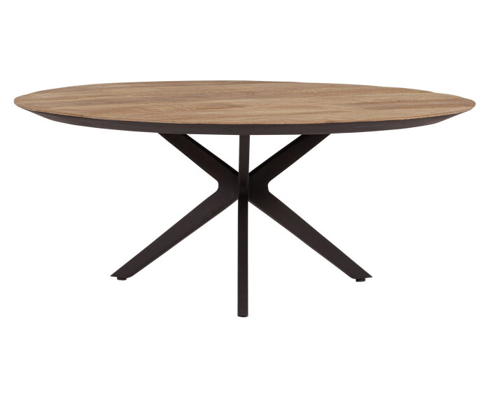 DTP home Metropole salontafel rond teakhout 90x90x38 cm