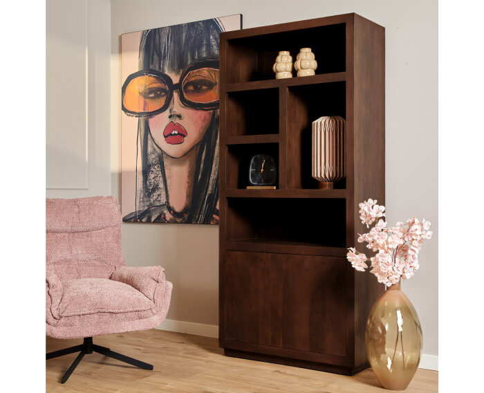 Vakkenkast Brussel Brown | 90 cm