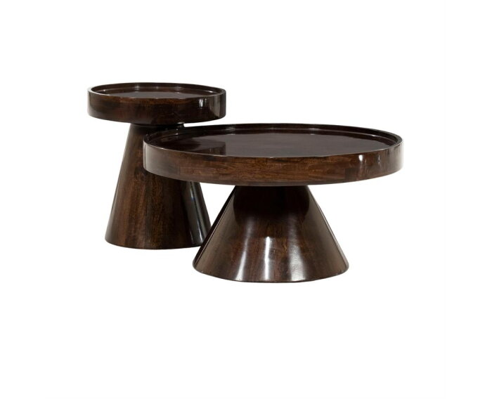 Side table Eclat 40x40cm - bruin | BY-BOO