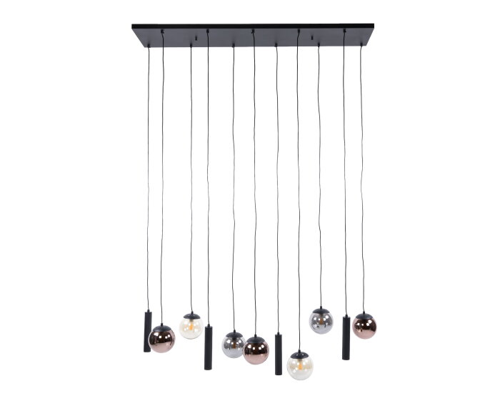 Hanglamp Orb 6+5L - Zwart