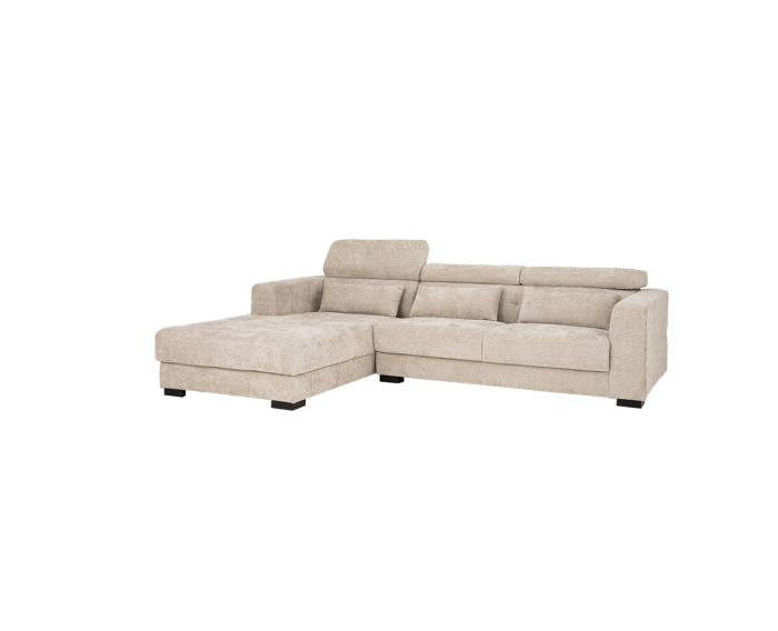 Brighton Chaise L + 3-AR - fabric XS85 15 Ivory