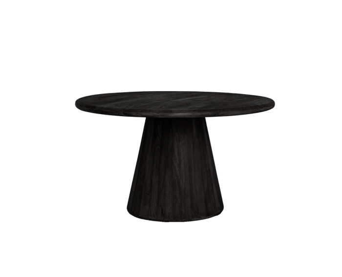 Asti Eetkamertafel rond zwart 150 cm