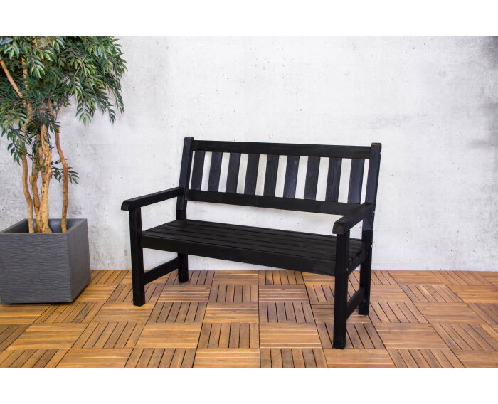 Bordeaux 2-seater black FSC 100%