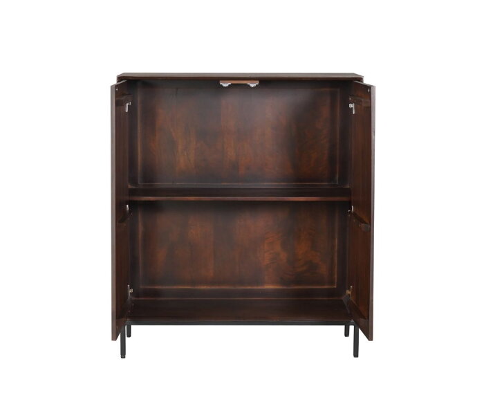 Kabinet kast Madison Bruin Mangohout 100 cm