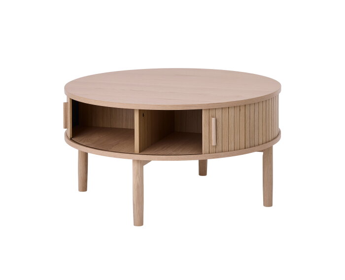 Salontafel Meta rond eikenhout &Oslash;85 CM - Naturel