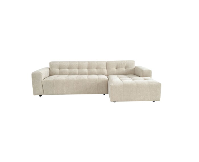 MySofa Ruby Hoekbank Beige  2,5 zits AL + Lounge R