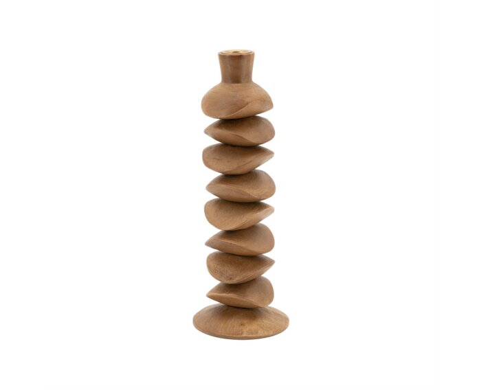 Candle holder Kasane small - bruin | BY-BOO
