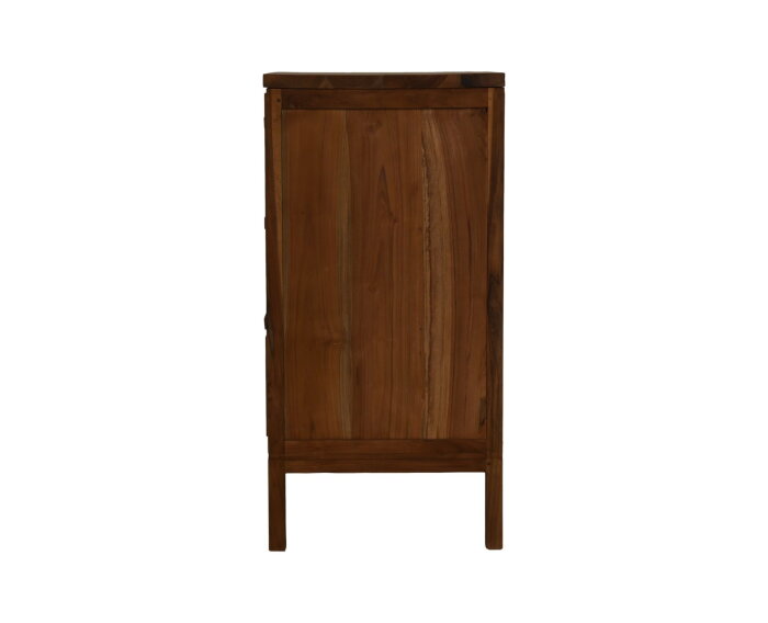 Commode met 3 laden - 90x42x85- Naturel - Teak/rotan