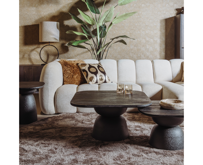 Barza Bijzettafel zwart 45 cm