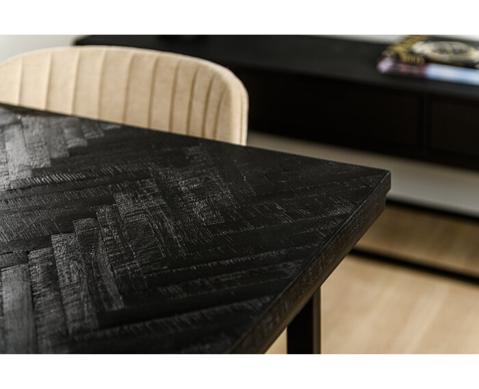 Eetkamertafel, 200x100, B340 zwart