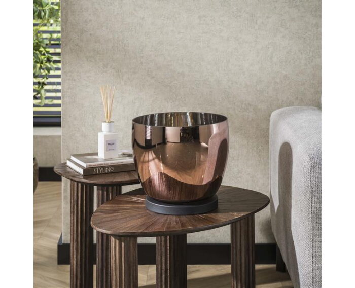 Vloerlamp UP L - Copper color glas