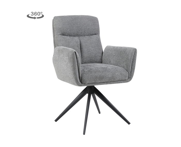 Varzo Armstoel - Toro 5 grey (draaibaar)