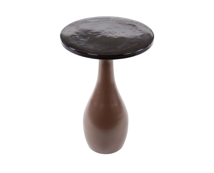 Bijzettafel druppel M Eclips - Koper antiek finish