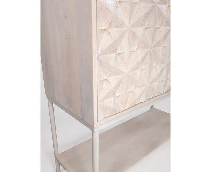 Trinity 2-deurs kast met onderplank, Mango Ashblond - Mix & Match Collection