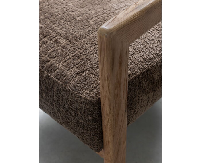 MUST Living fauteuil Kelly - Luxor Sand - Naturel - 75x73x73 cm