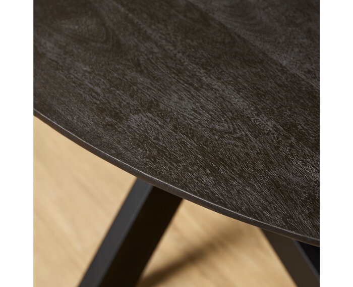 Eettafel Brandy Black | 160 cm | Ovaal