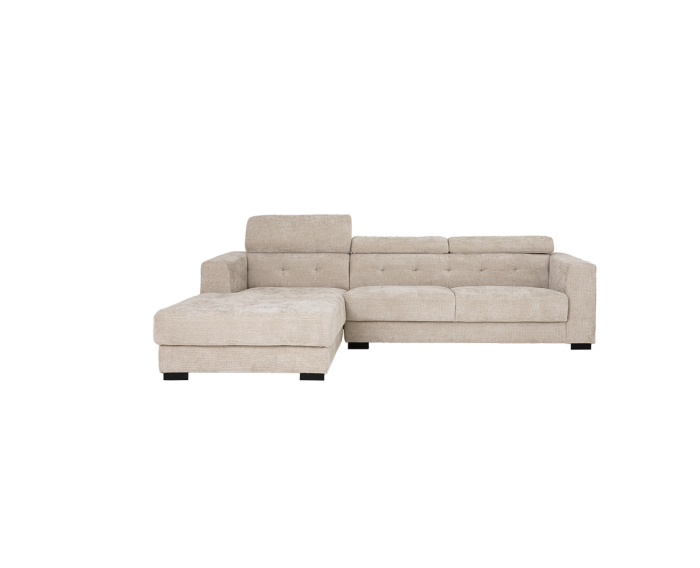 Brighton Chaise L + 3-AR - fabric XS85 15 Ivory