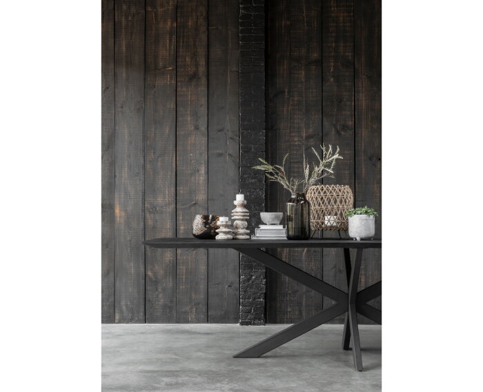 Timeless Black eettafel Curves 210 cm