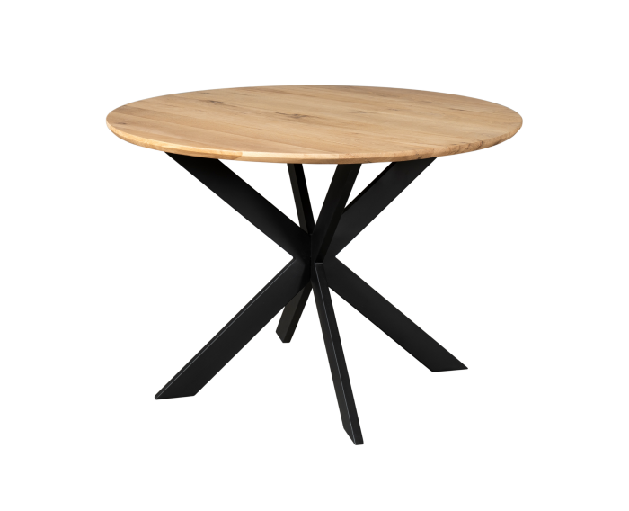 Eiken eettafel Ferris | Rond 110 cm | Naturel