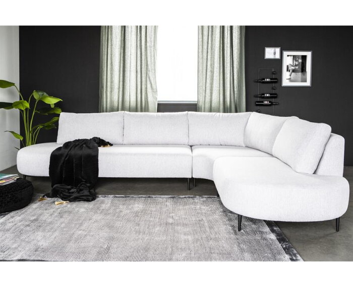 SEVN Danique modulaire hoekbank Leaf Ashgrey &ndash; 310x230 cm