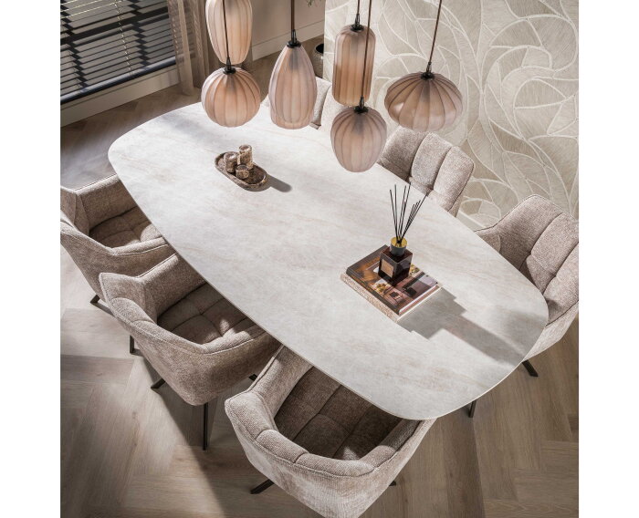 Eettafel Ceramo Centro 215 - 3D keramiek Taj Mahal