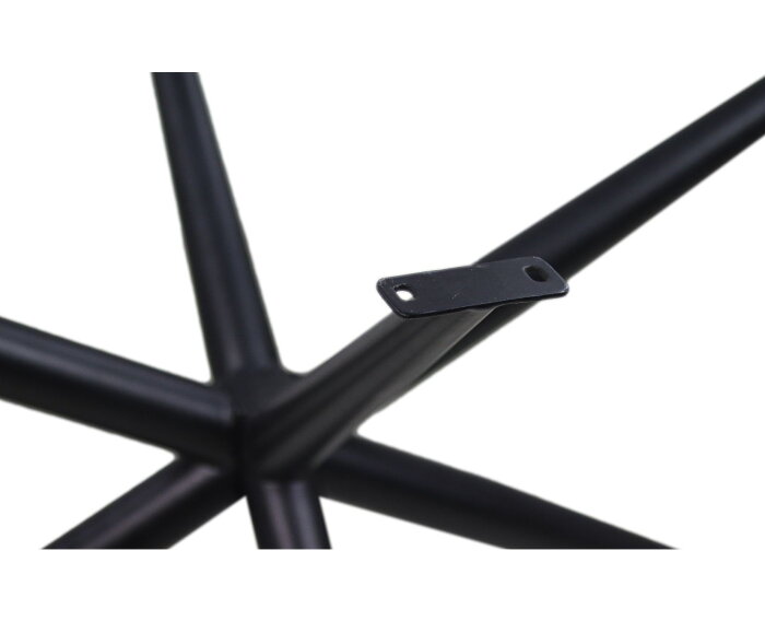Onderstel Oakland - 3D-Model - 130x90x72 - gepoedercoat zwart - ijzer