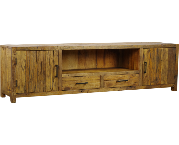 TV-meubel Brent gerecycled hout naturel - 200 x 40 x 55 cm
