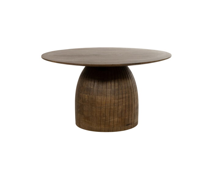 Karl salontafel &Oslash;80, H45, Brown Walnut - Couture Collection